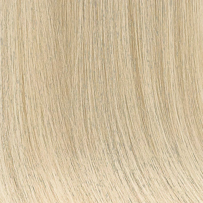 Biondo chiaro beige in capelli veri: extension sottilissime, morbide e con volume pieno fino alle punte, per un look naturale, raffinato e di alta qualità