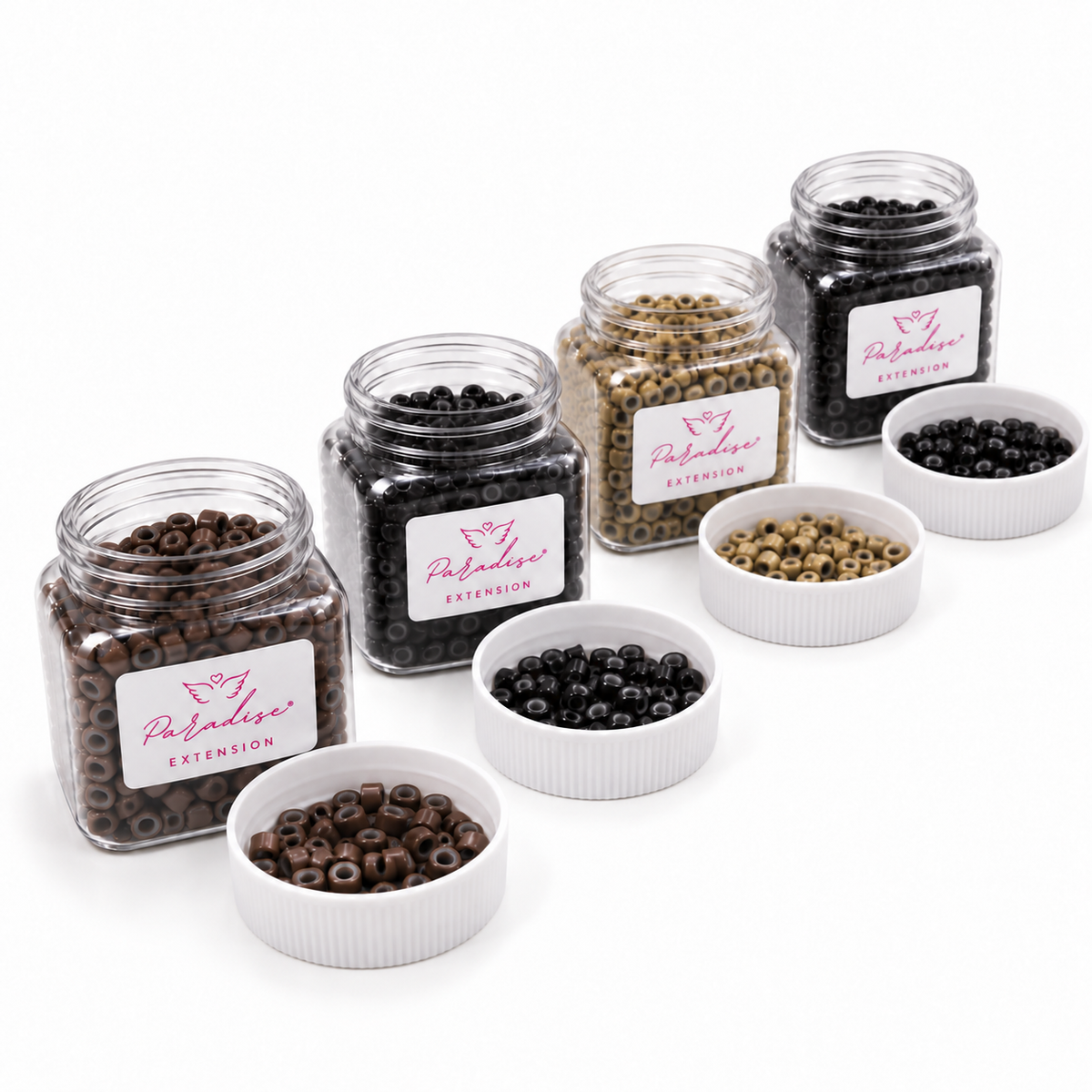 SET MICRO ANELLI PARADISE – 4 BARATTOLI | 3 COLORI | 3.600 PZ
