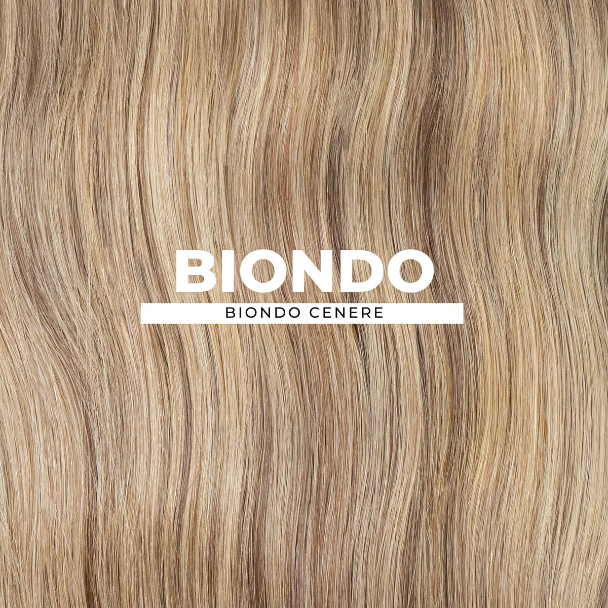 Extension microcheratina 6 Biondo Scuro Cenere Paradise Beauty in capelli veri per un effetto naturale, freddo e luminoso.