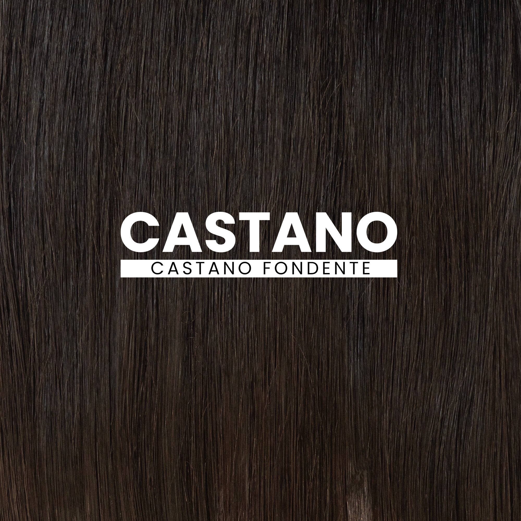 Extension microcheratina castano fondente Paradise Beauty in capelli veri per un effetto naturale, profondo e luminoso.