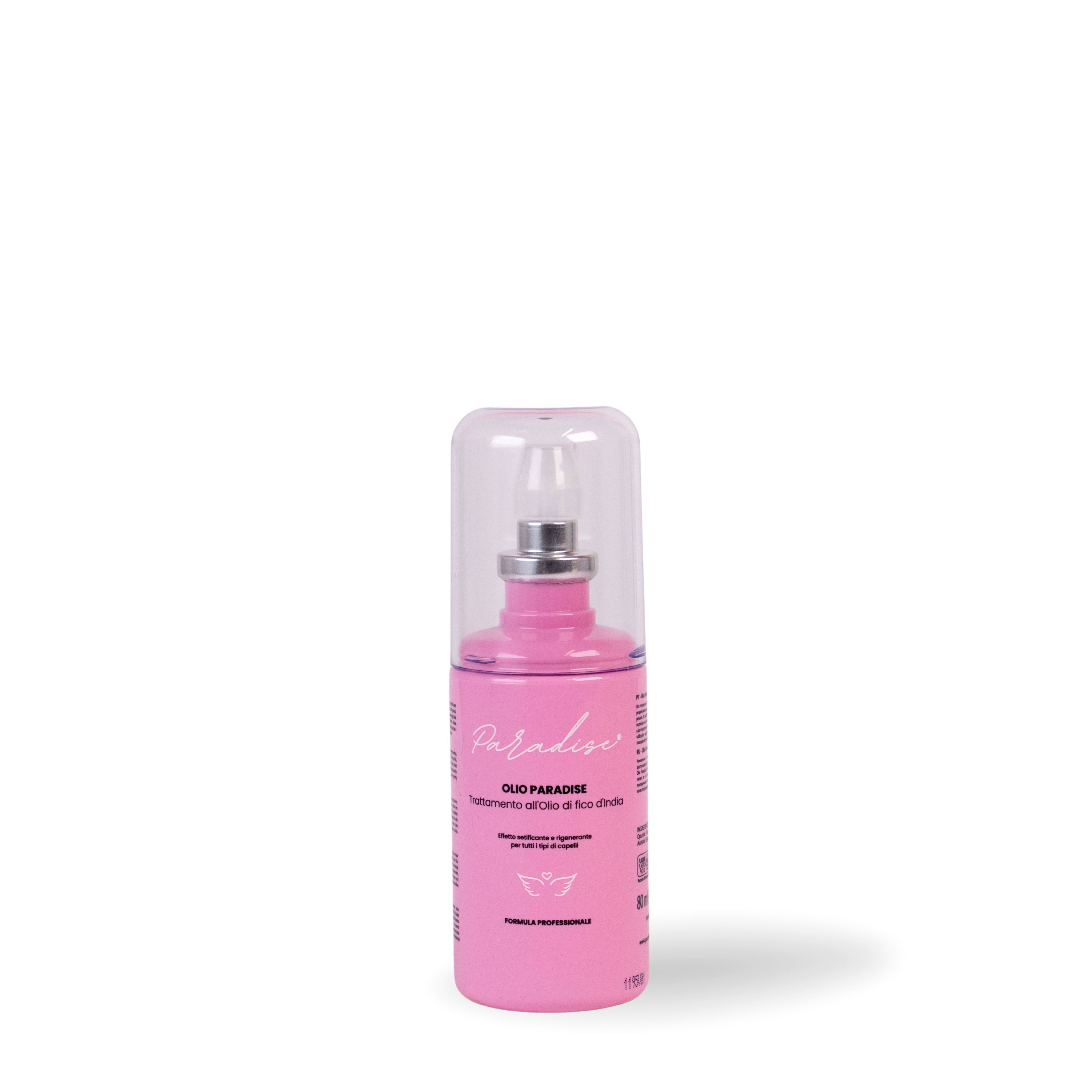 Olio Paradise nutriente per extension capelli veri, trattamento illuminante che dona morbidezza e lucentezza senza appesantire.