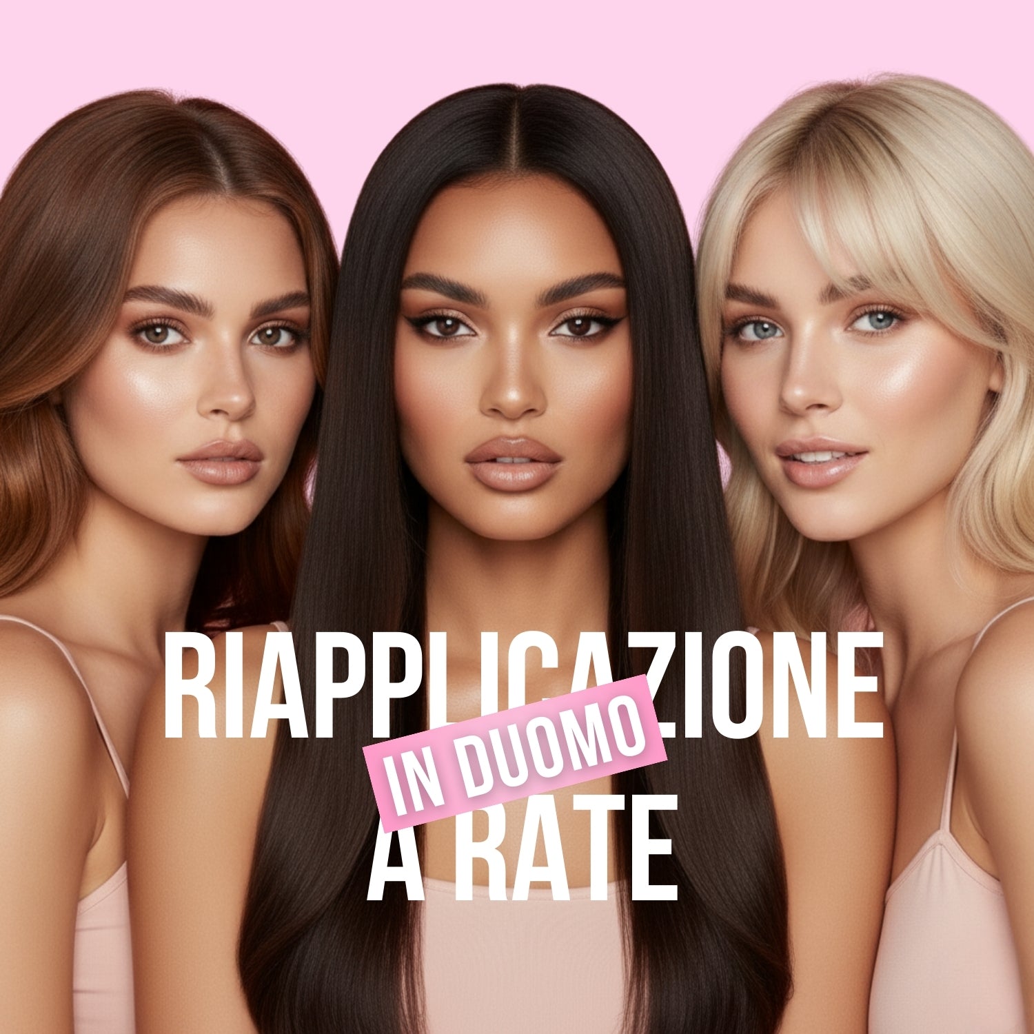 Trattamento professionale di alta qualità riapplicazione extension capelli Duomo Milano