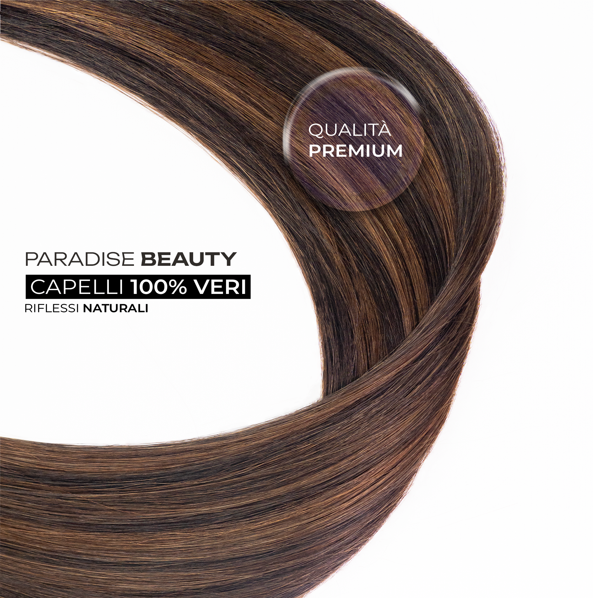 Extension capelli biadesive Paradise, 100% capelli naturali.