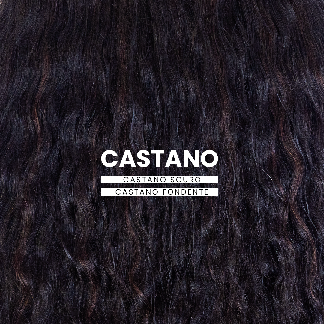 2.3 MIX RICCIO FC CASTANO SCURO FONDENTE CLIP - PARADISE