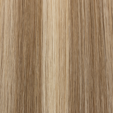 Texture ravvicinata extension a microtessitura Paradise colore biondo mesciato, capelli veri 100% con sfumature naturali e luminose, disponibili per vendita online e applicazione professionale nei saloni Paradise Milano Duomo e Corso Buenos Aires.