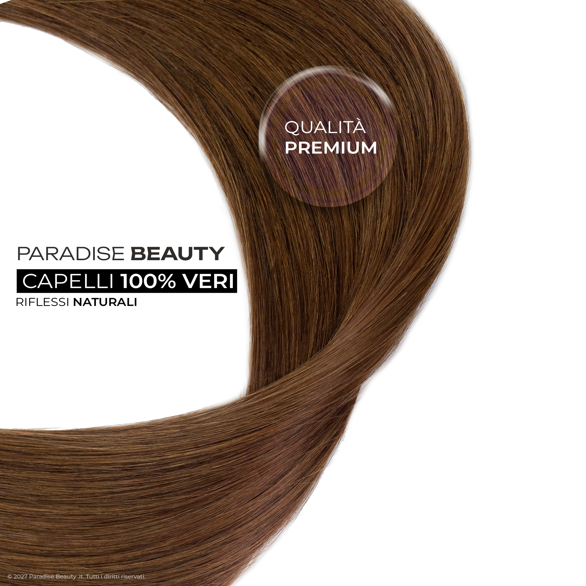 Extension capelli biadesive Paradise, 100% capelli naturali.