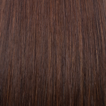 exture ravvicinata extension a microtessitura Paradise colore castano, extension capelli veri 100% disponibili per vendita online e applicazione professionale nei saloni Paradise Milano Duomo e Corso Buenos Aires, effetto naturale, volume e lunghezza perfetta.