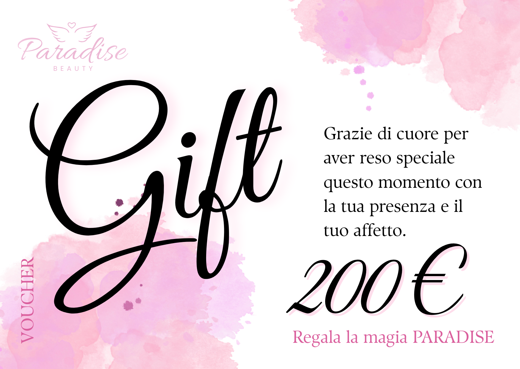 Buono Regalo Paradise Beauty - Gift Card estetica Milano"