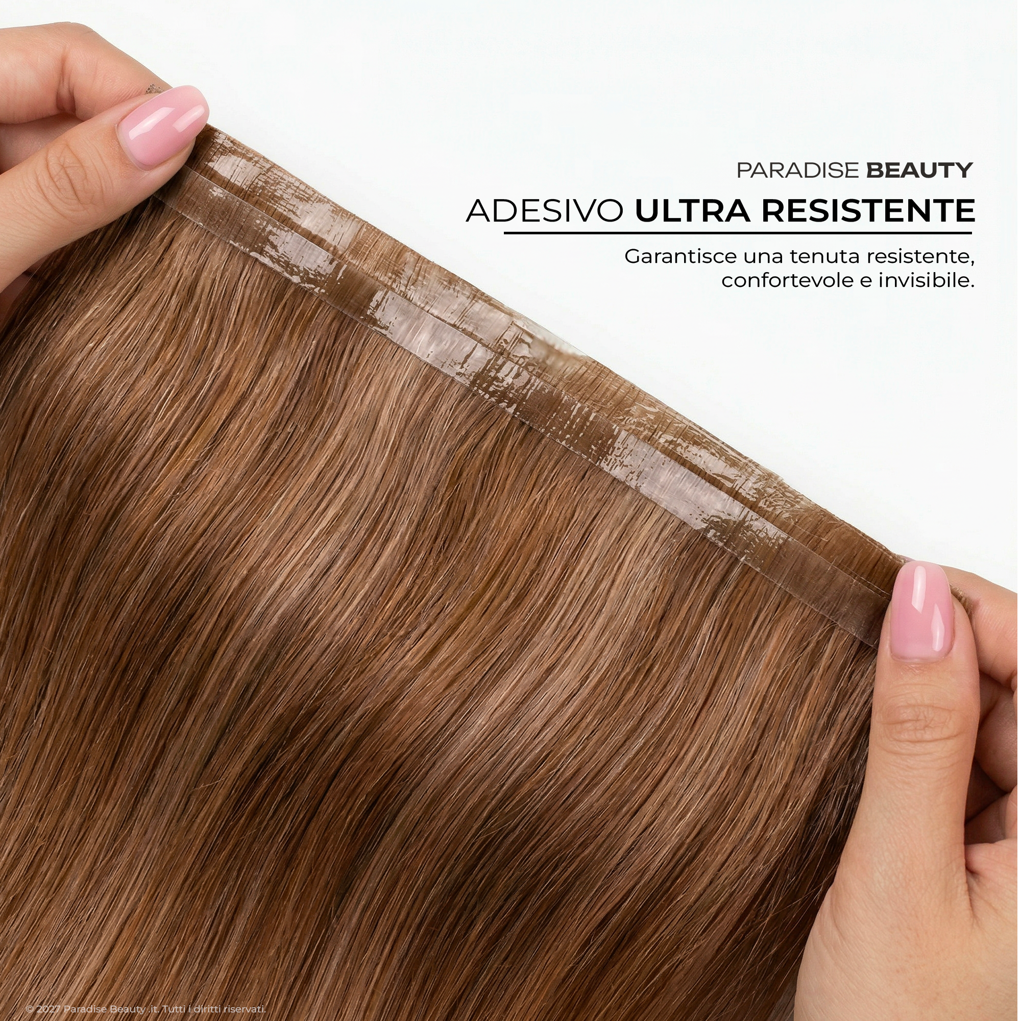 Extension capelli biadesive Paradise, 100% capelli naturali.