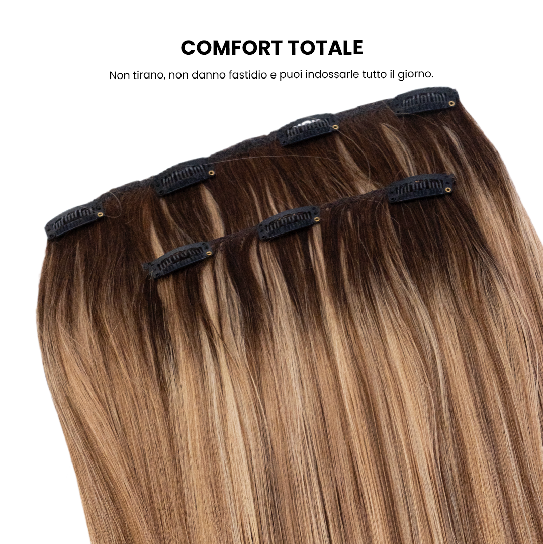 10.A - BIONDO MIELE SFUMATO CLIP - PARADISE