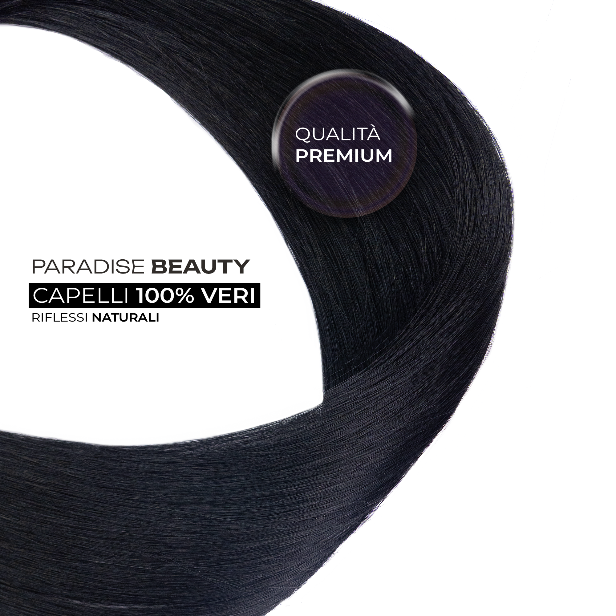 Extension capelli biadesive Paradise, 100% capelli naturali.