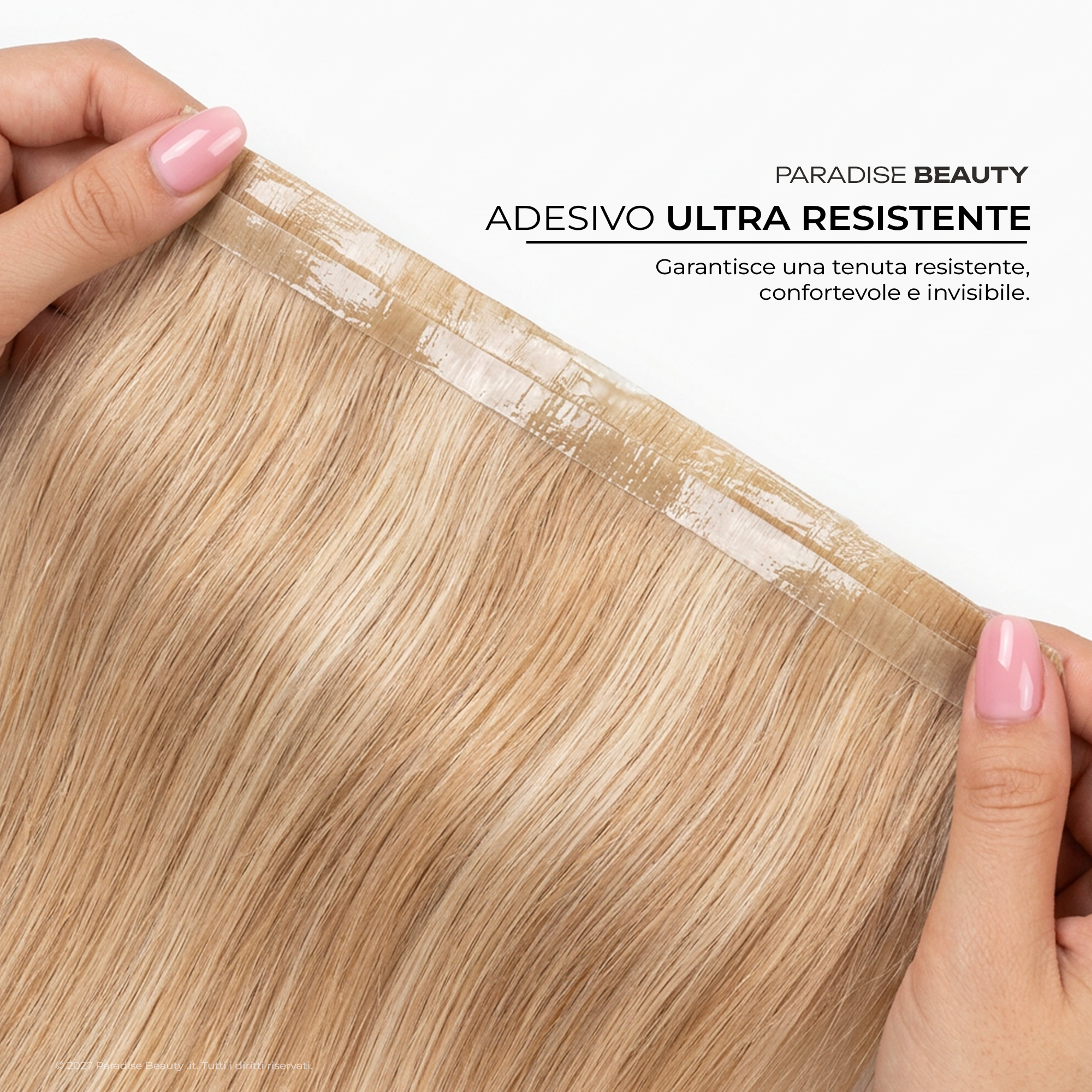 Extension capelli biadesive Paradise, 100% capelli naturali.