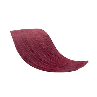 L'immagine  mostra le nostre extension di capelli veri al 100% nel colore rosso scuro