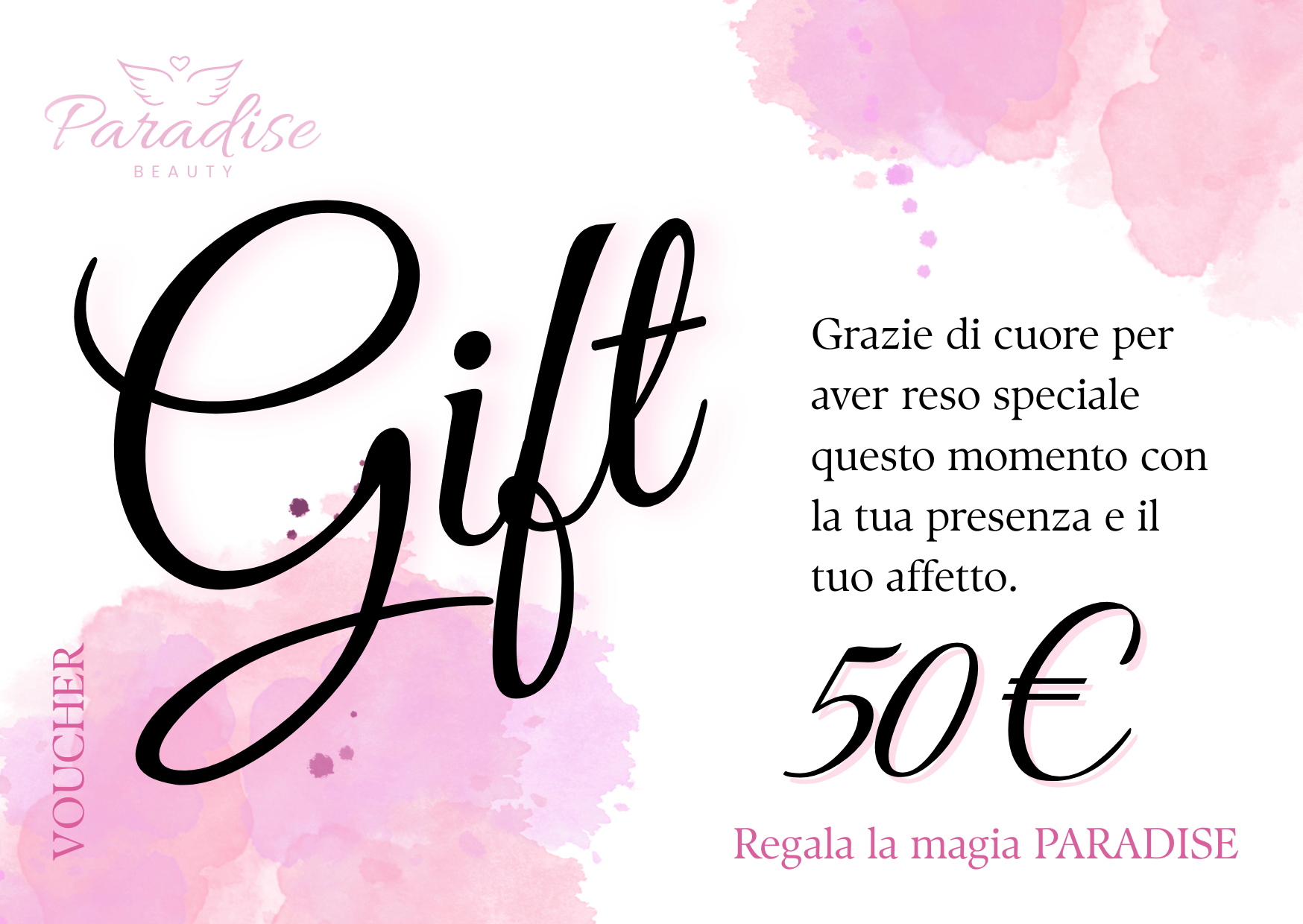 Buono Regalo Paradise Beauty - Gift Card estetica Milano"