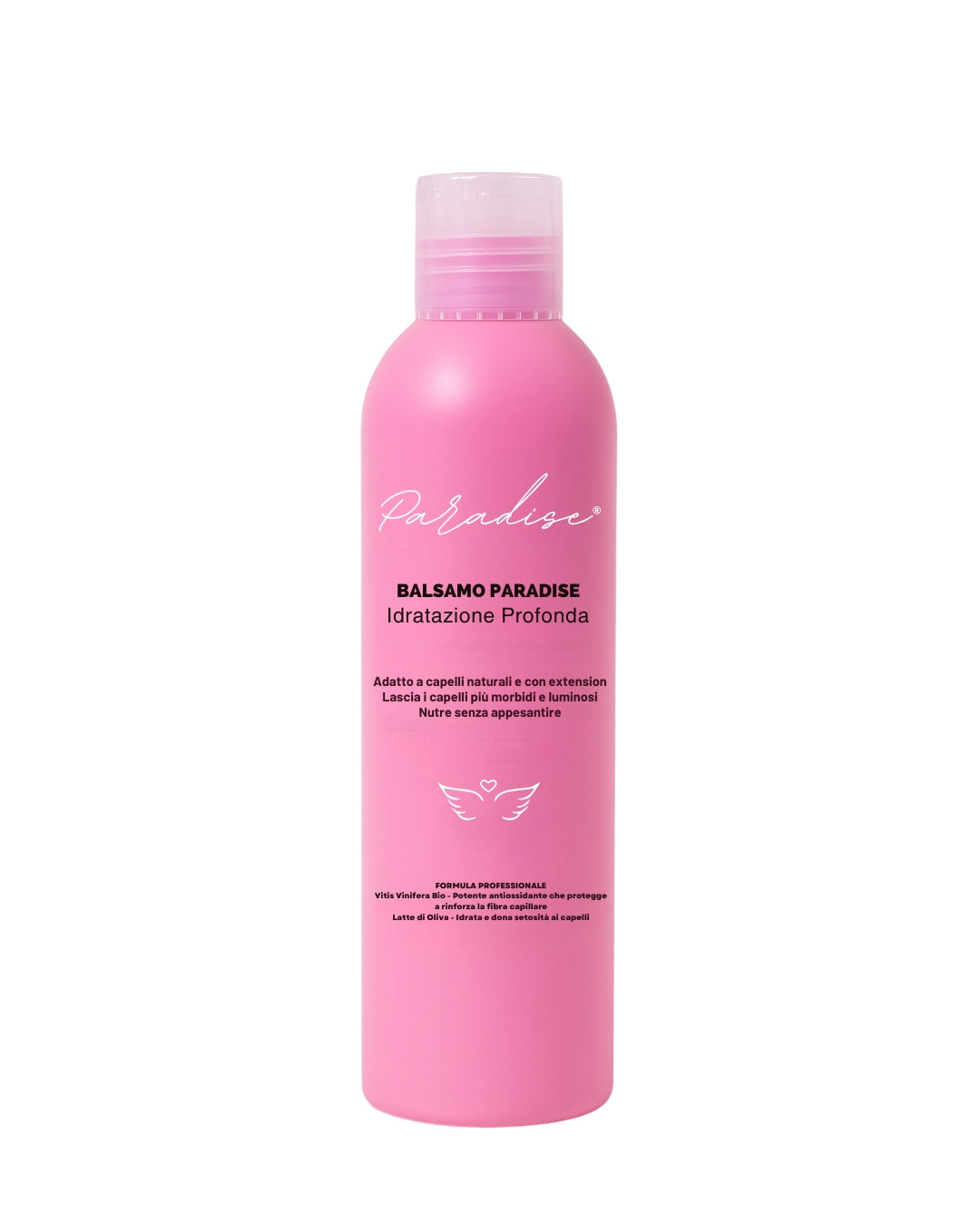 Balsamo Paradise è come un abbraccio tropicale per i tuoi capelli: li avvolge, li nutre e li lascia setosi, leggeri e profumati di vacanza. Un momento di puro piacere sotto la doccia.

