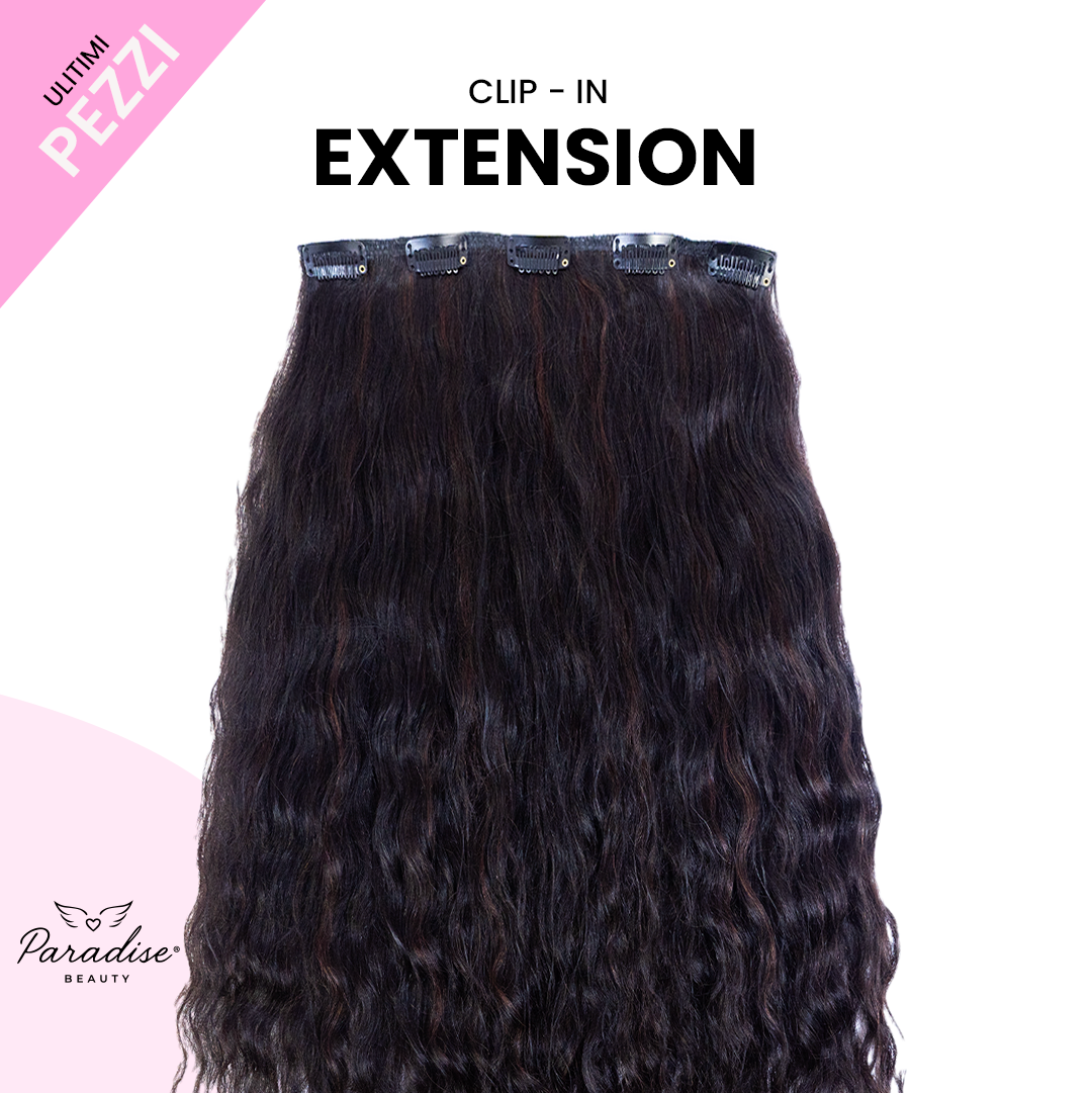 2.3 MIX RICCIO FC CASTANO SCURO FONDENTE CLIP - PARADISE