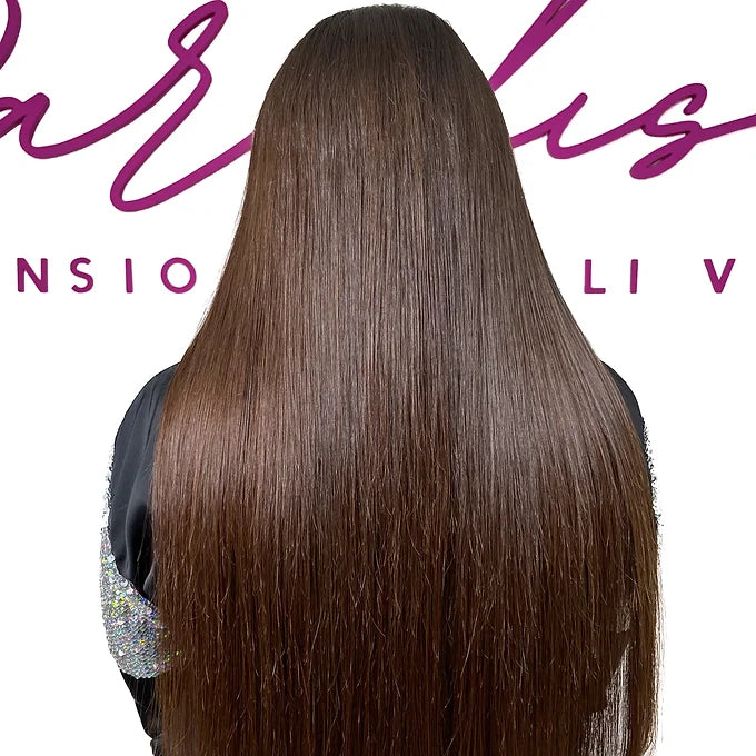 Extension capelli veri colore cioccolato