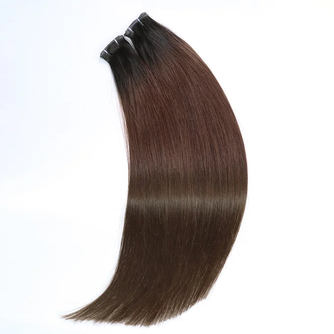 Extension capelli veri colore cioccolato