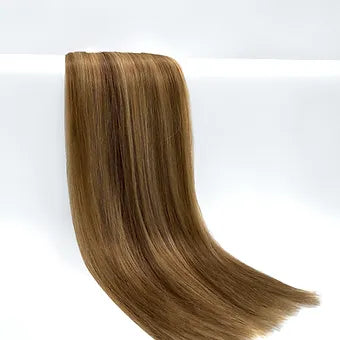 Trasforma il tuo stile con le nostre extension in capelli veri balayage castano di Extension Paradise