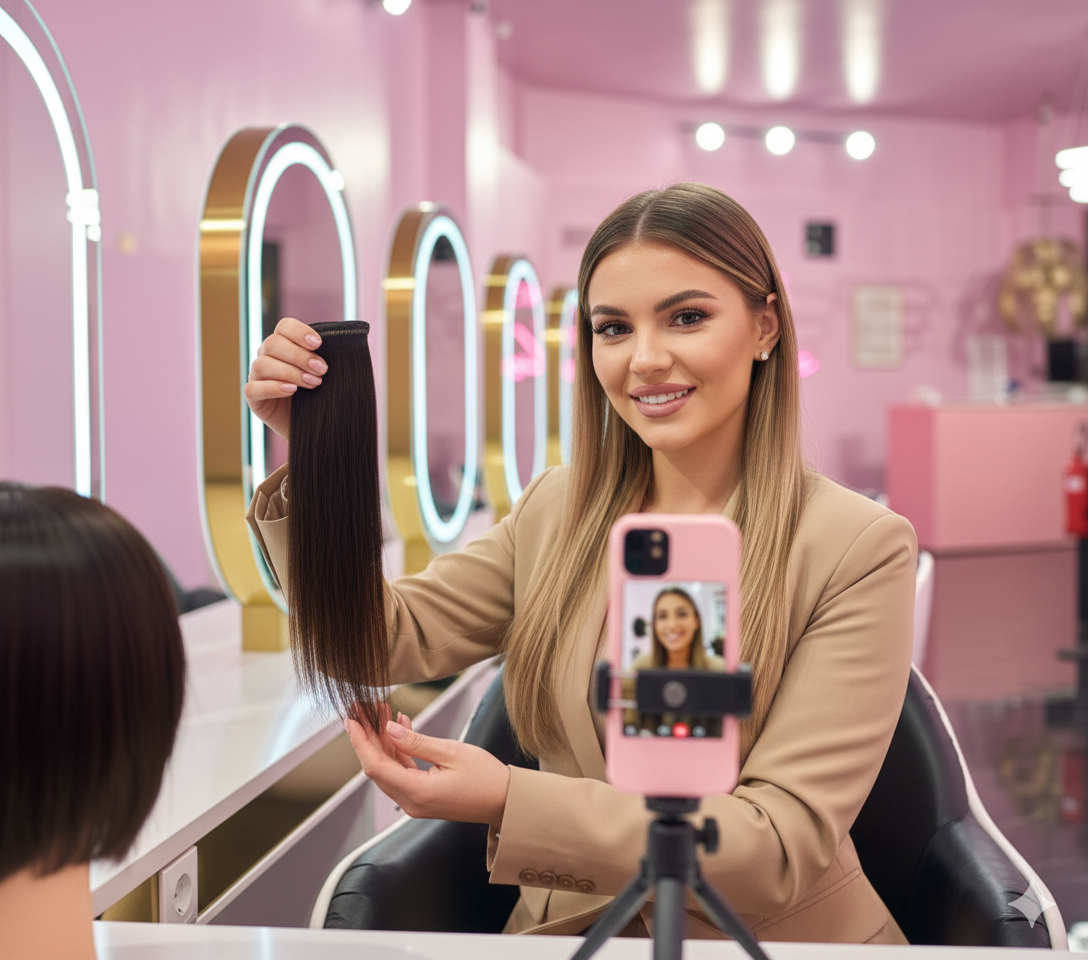 Comoda consulenza professionale online per le extension capelli Paradise