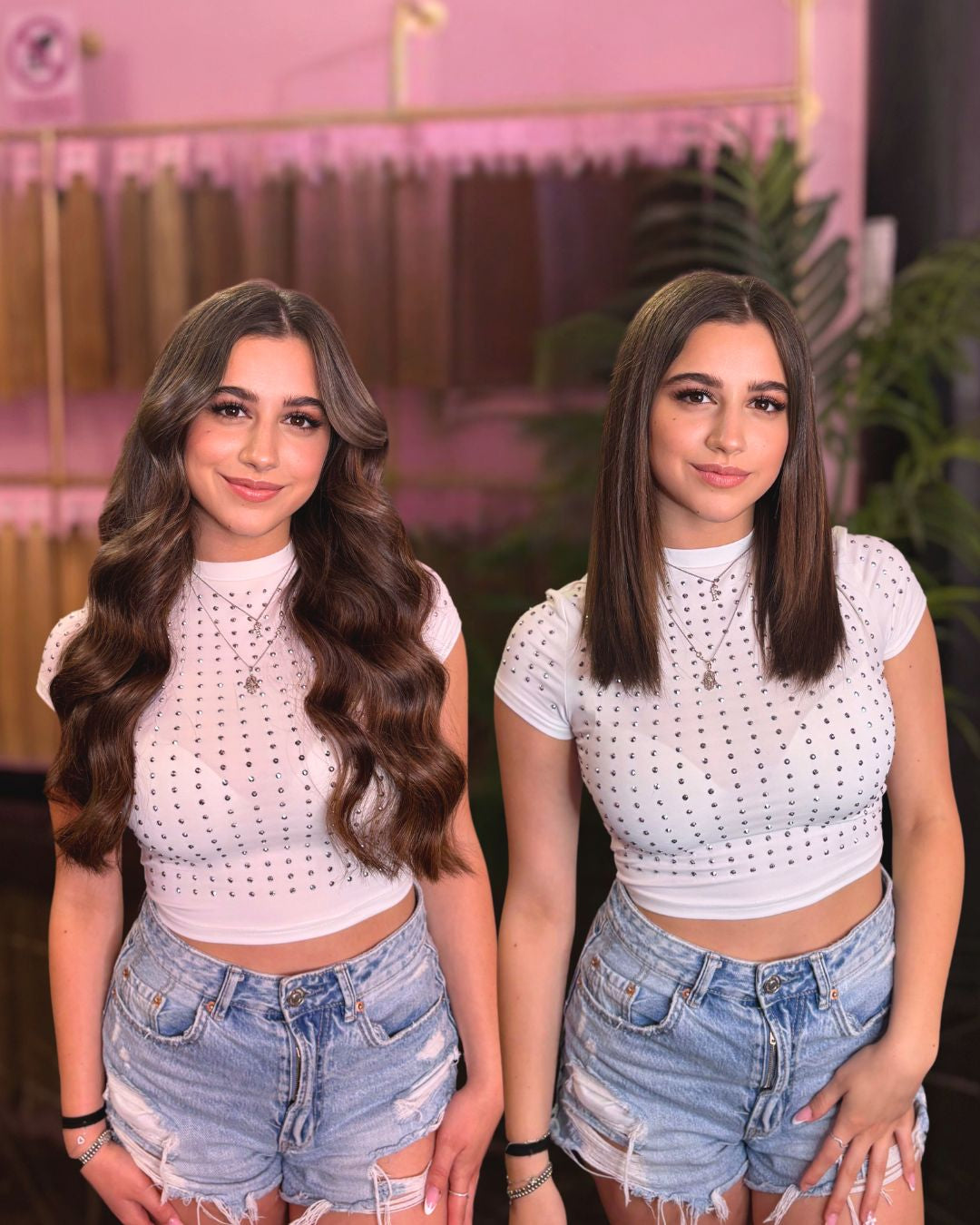 Extension capelli mossi naturali Paradise Milano, trasformazione prima e dopo con lunghezze fluide e movimento elegante.