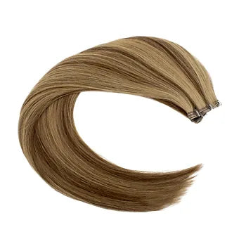 Paradise Extension Capelli Veri - Colore Castano: Ottieni un look versatile e naturale con le extension castano scuro di alta qualità