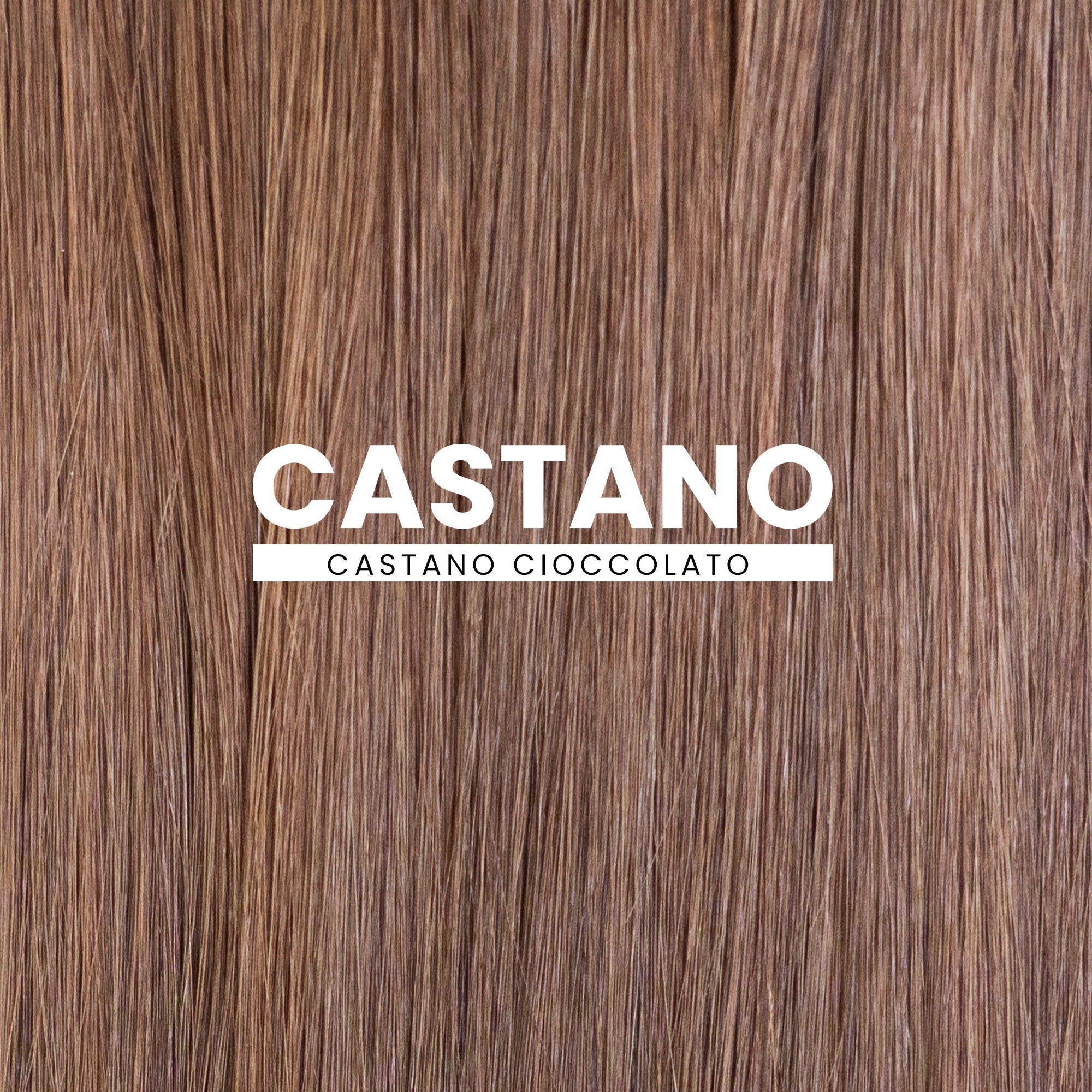Extension microcheratina 9 Castano Cioccolato Paradise Beauty in capelli veri per un effetto naturale, caldo e luminoso.