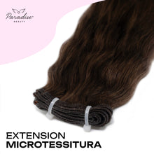 Extension microtessitura castano chiaro Paradise Beauty in capelli veri per un effetto naturale, pieno e luminoso.