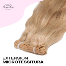Extension microtessitura ricce SILVY22BW Paradise Beauty in capelli veri biondi per un effetto naturale, pieno e luminoso.