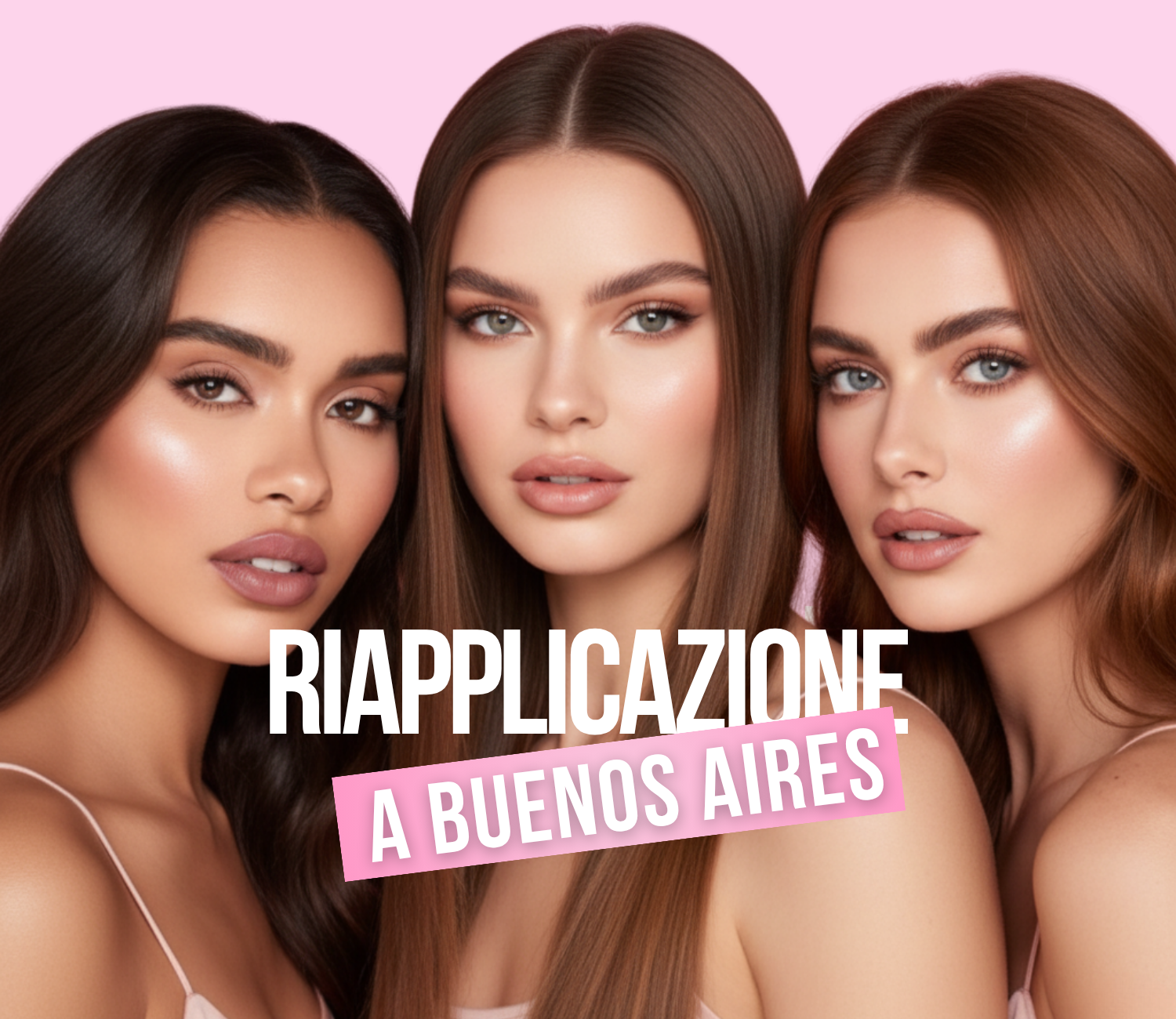 Trattamento professionale di alta qualità riapplicazione extension capelli in corso Buenos Aires