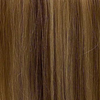 Extension Paradise: capelli veri color balayage castano per un look trendy e naturale
